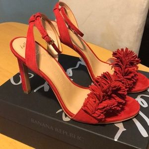 Red tassel heels (size: 9.5)